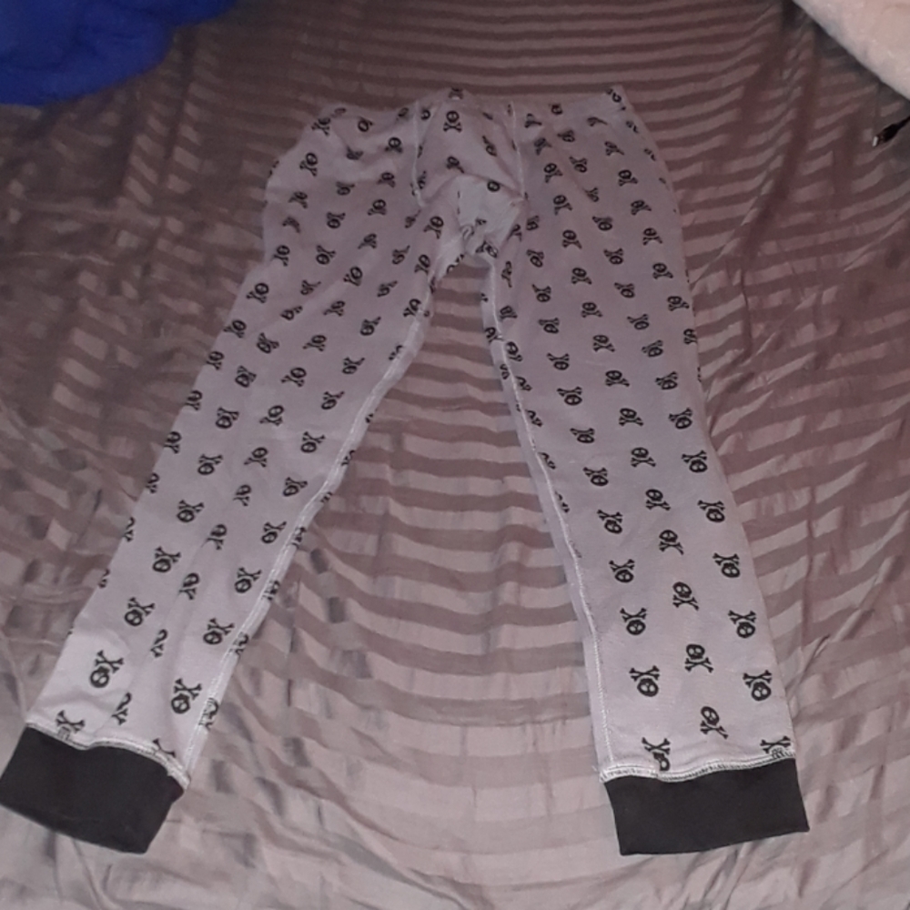 Grey Skull Pattern Long Underwear
